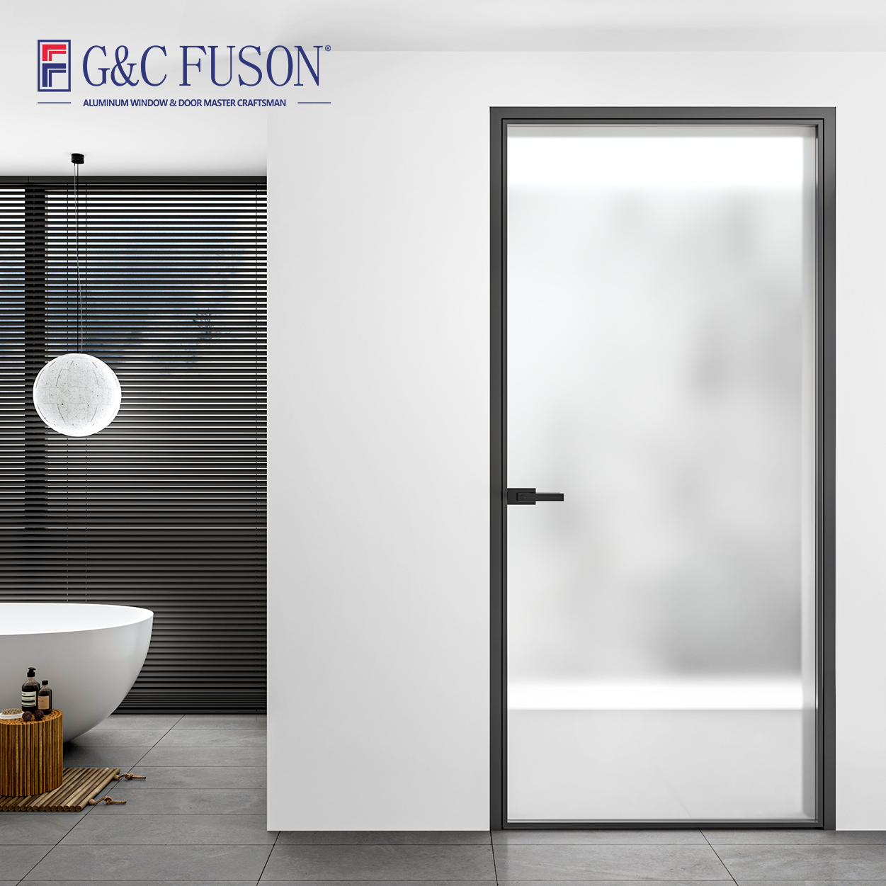 Minimalist style casement door series